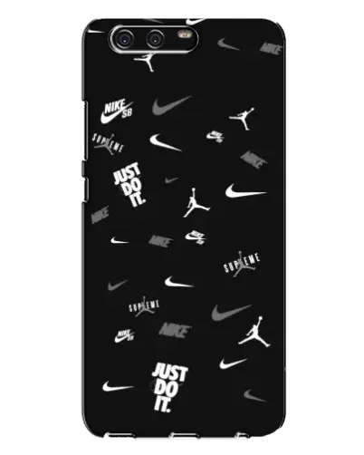 Чехол для Huawei P10 Plus (VKY) с картинкой «Nike Black Pattern»