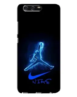 Чехол для Huawei P10 Plus (VKY) с картинкой «Jordan Neon Blue»