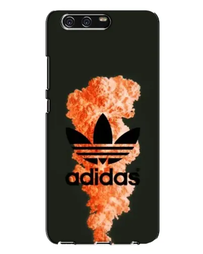 Чехол для Huawei P10 Plus (VKY) с картинкой «Оранжевый дым Adidas»