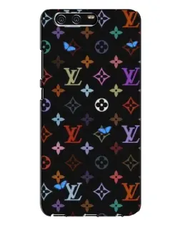 Чехол для Huawei P10 Plus (VKY) с картинкой «Цветная монограмма LV»