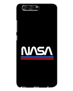 Чехол для Huawei P10 Plus (VKY) с картинкой «NASA — классика Red Blue»