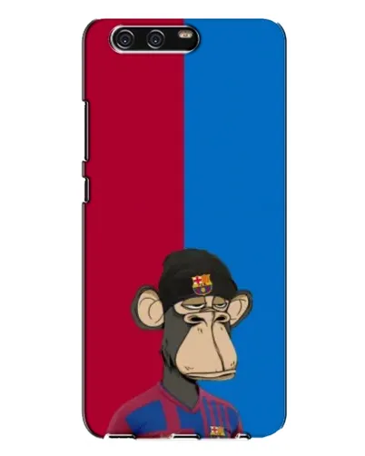 Чехол для Huawei P10 Plus (VKY) с картинкой «Bored Ape — фанат Барсы»