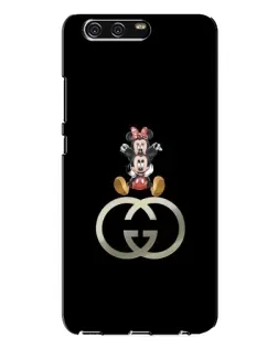 Чехол для Huawei P10 Plus (VKY) с картинкой «Минни Маус на лого»