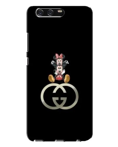 Чехол для Huawei P10 Plus (VKY) с картинкой «Минни Маус на лого»