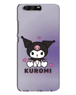 Чехол для Huawei P10 Plus (VKY) с картинкой «Kuromi — фиолетовый арт»