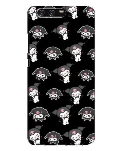 Чехол для Huawei P10 Plus (VKY) с картинкой «Черный паттерн Kuromi» Чехол для Huawei P10 Plus (VKY) с картинкой «Черный паттерн Kuromi»