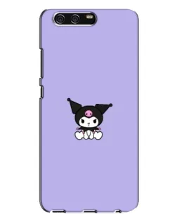 Чехол для Huawei P10 Plus (VKY) с картинкой «Kuromi — фиолетовый минимализм»