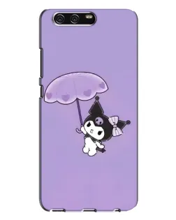 Чехол для Huawei P10 Plus (VKY) с картинкой «Kuromi с зонтиком»