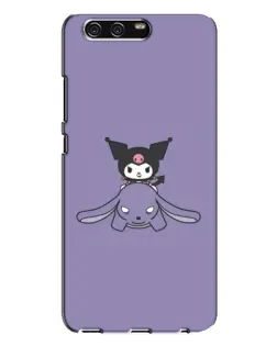 Чехол для Huawei P10 Plus (VKY) с картинкой «Kuromi на лиловом фоне»