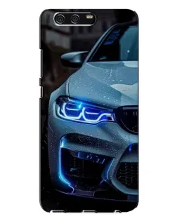 Чехол для Huawei P10 Plus (VKY) с картинкой «Взгляд BMW с синими фарами»
