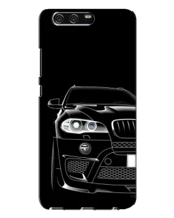 Чехол для Huawei P10 Plus (VKY) с картинкой «Темный силуэт BMW»