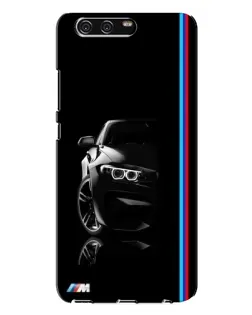 Чехол для Huawei P10 Plus (VKY) с картинкой «Силуэт BMW в темноте»