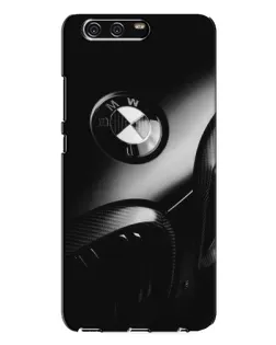 Чехол для Huawei P10 Plus (VKY) с картинкой «Эмблема BMW — макро»