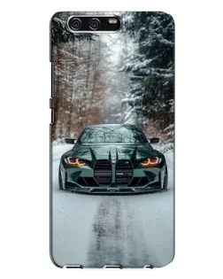 Чехол для Huawei P10 Plus (VKY) с картинкой «BMW в зимнем лесу»