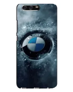 Чехол для Huawei P10 Plus (VKY) с картинкой «Логотип BMW — лед»