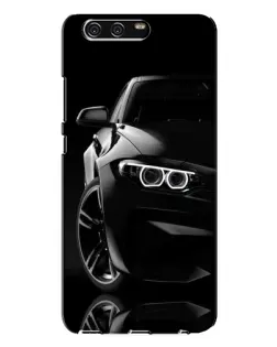 Чехол для Huawei P10 Plus (VKY) с картинкой «Черная BMW — профиль»