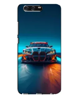 Чехол для Huawei P10 Plus (VKY) с картинкой «BMW — огни неона»