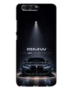 Чехол для Huawei P10 Plus (VKY) с картинкой «BMW сквозь ночной город»