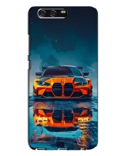 Чехол для Huawei P10 Plus (VKY) с картинкой «BMW — золотая эмблема»
