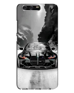 Чехол для Huawei P10 Plus (VKY) с картинкой «BMW — акварельный дрифт»