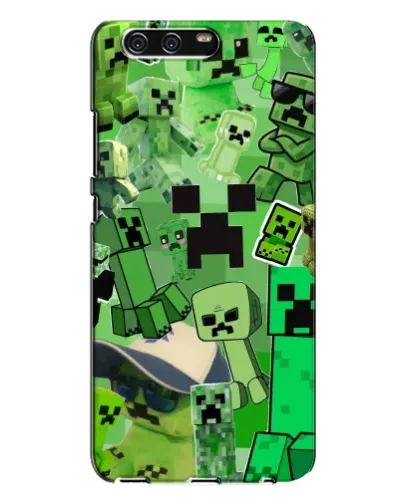 Чехол для Huawei P10 Plus (VKY) с картинкой «Криперы Minecraft»