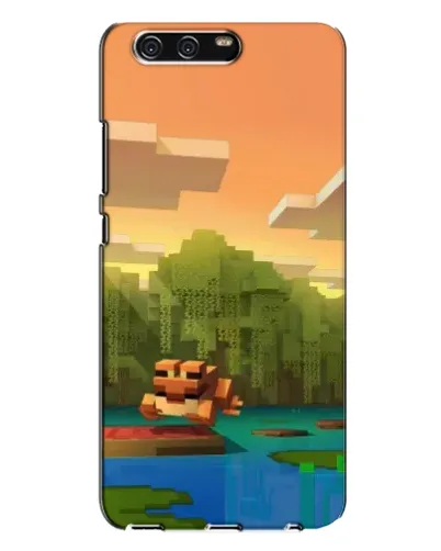Чехол для Huawei P10 Plus (VKY) с картинкой «Майнкрафт закат солнца»