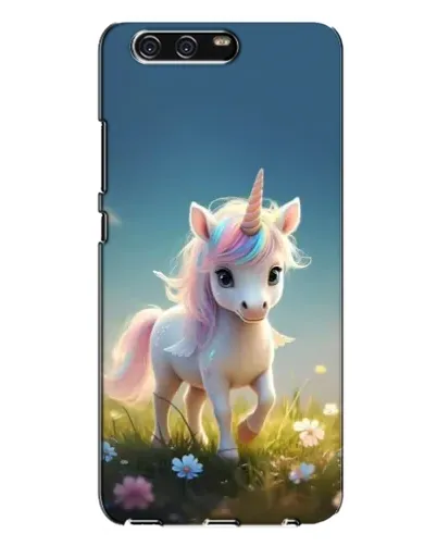 Чехол для Huawei P10 Plus (VKY) с картинкой «Единорог на поляне»