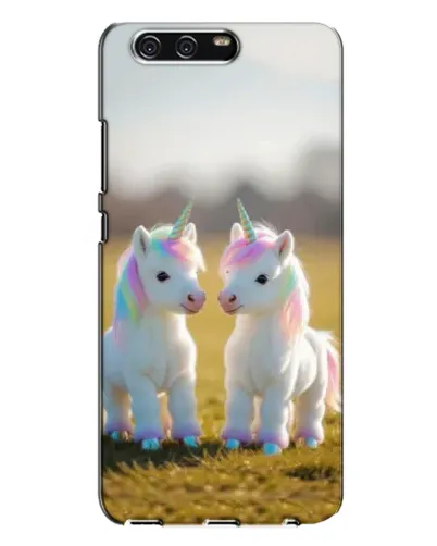 Чехол для Huawei P10 Plus (VKY) с картинкой «Пара единорогов»