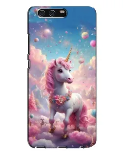 Чехол для Huawei P10 Plus (VKY) с картинкой «Единорог среди облаков»