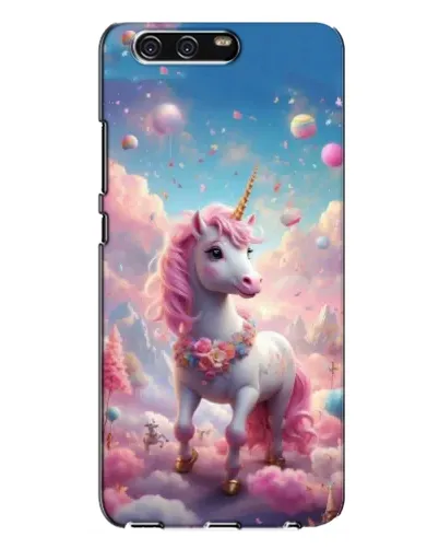 Чехол для Huawei P10 Plus (VKY) с картинкой «Единорог среди облаков»