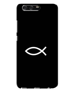 Чехол для Huawei P10 Plus (VKY) с картинкой «Символ рыбы Jesus»