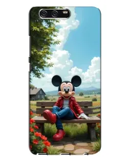 Чехол для Huawei P10 Plus (VKY) с картинкой «Микки на скамейке»