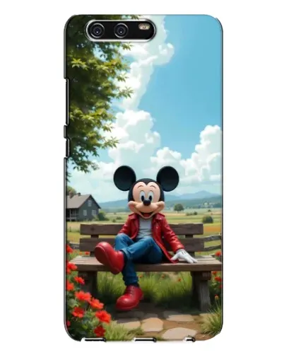 Чехол для Huawei P10 Plus (VKY) с картинкой «Микки на скамейке»