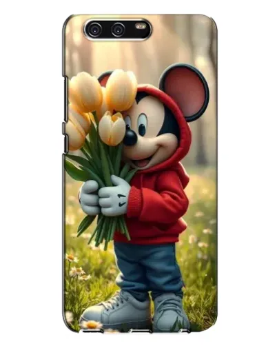 Чехол для Huawei P10 Plus (VKY) с картинкой «Микки с тюльпанами»