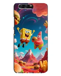 Чехол для Huawei P10 Plus (VKY) с картинкой «Космический фастфуд»