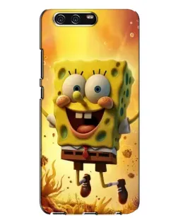 Чехол для Huawei P10 Plus (VKY) с картинкой «Губка Боб прыгает»