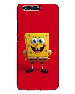 Чехол для Huawei P10 Plus (VKY) с картинкой «Спанч Боб на красном»