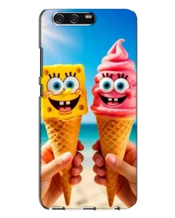 Чехол для Huawei P10 Plus (VKY) с картинкой «Спанч Боб мороженое»