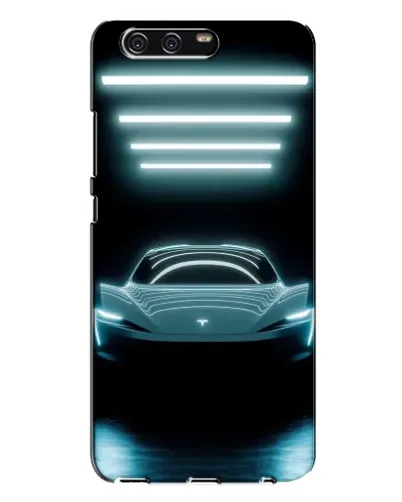 Чехол для Huawei P10 Plus (VKY) с картинкой «Tesla в неоне» Чехол для Huawei P10 Plus (VKY) с картинкой «Tesla в неоне»