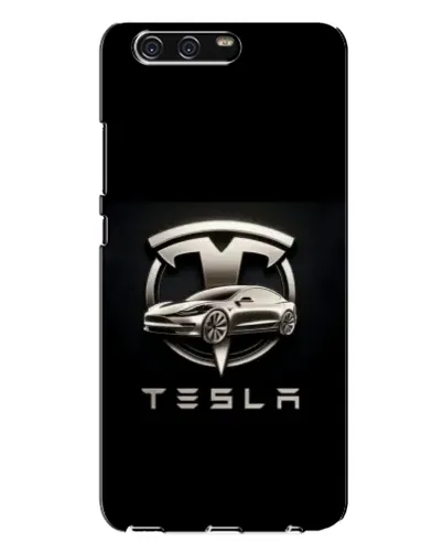 Чехол для Huawei P10 Plus (VKY) с картинкой «Tesla — серебристое авто» Чехол для Huawei P10 Plus (VKY) с картинкой «Tesla — серебристое авто»