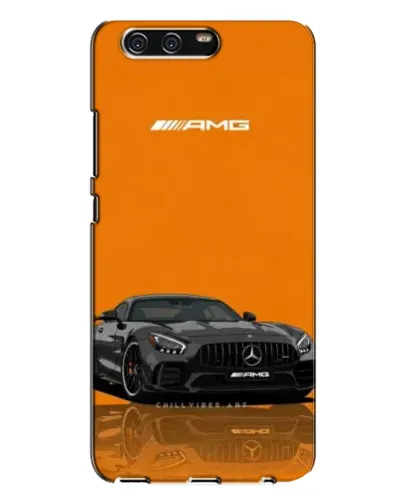 Чехол для Huawei P10 Plus (VKY) с картинкой «Оранжевый Mercedes AMG»