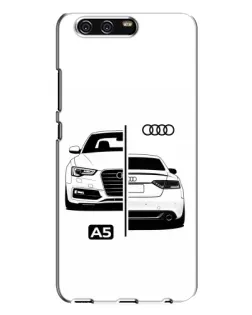 Чехол для Huawei P10 Plus (VKY) с картинкой «Audi — контрастный дизайн»