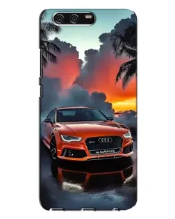 Чехол для Huawei P10 Plus (VKY) с картинкой «Audi — закат»