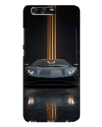 Чохол для Huawei P10 Plus (VKY) з картинкою «Lamborghini золоті лінії»