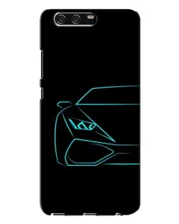 Чохол для Huawei P10 Plus (VKY) з картинкою «Блакитний силует Lamborghini» Чохол для Huawei P10 Plus (VKY) з картинкою «Блакитний силует Lamborghini»