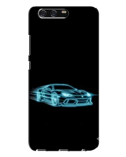Чохол для Huawei P10 Plus (VKY) з картинкою «Неоновий контур Lamborghini»