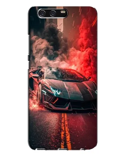 Чохол для Huawei P10 Plus (VKY) з картинкою «Lamborghini червоний дим»