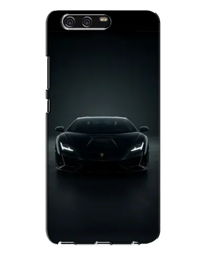 Чохол для Huawei P10 Plus (VKY) з картинкою «Чорний Lamborghini Aventador»
