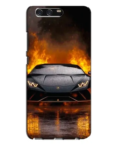 Чохол для Huawei P10 Plus (VKY) з картинкою «Lamborghini у вогні»