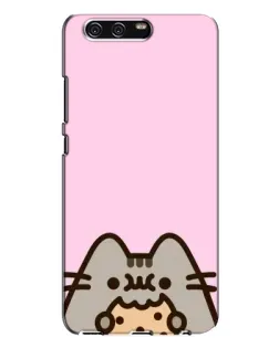 Чехол для Huawei P10 Plus (VKY) с картинкой «Pusheen и печенье»